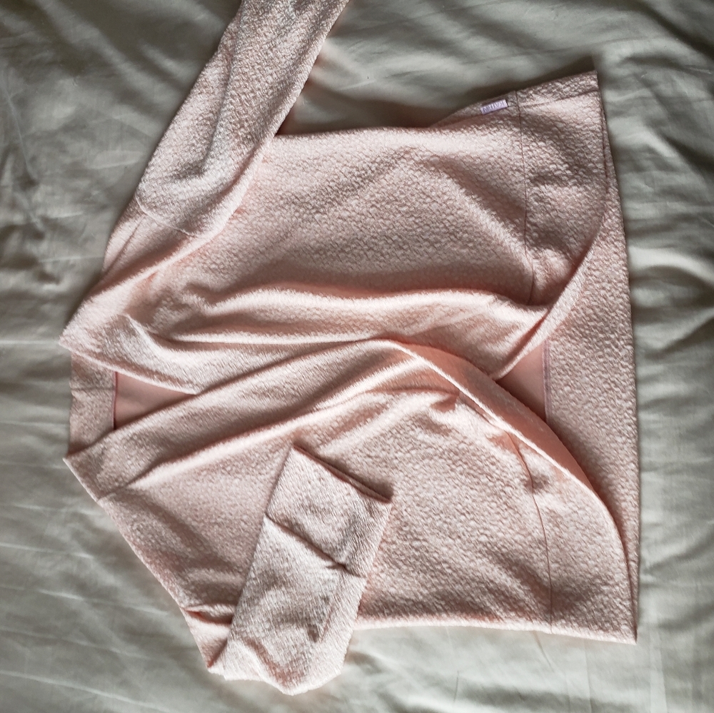 Blush textured jacket